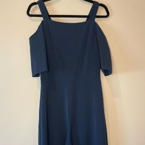 Anthropologie, Wide leg, navy blue jumpsuit
